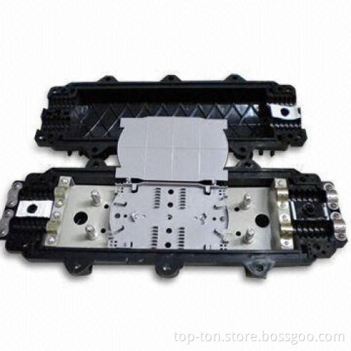 12 Cores Fiber Optic Splice Closure with 12 Pieces Protection Sleeve, Made of ABS Material